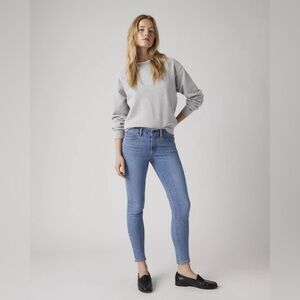 Levi’s 711 Skinny Jeans Light Wash High Rise Stretch Denim Size 32